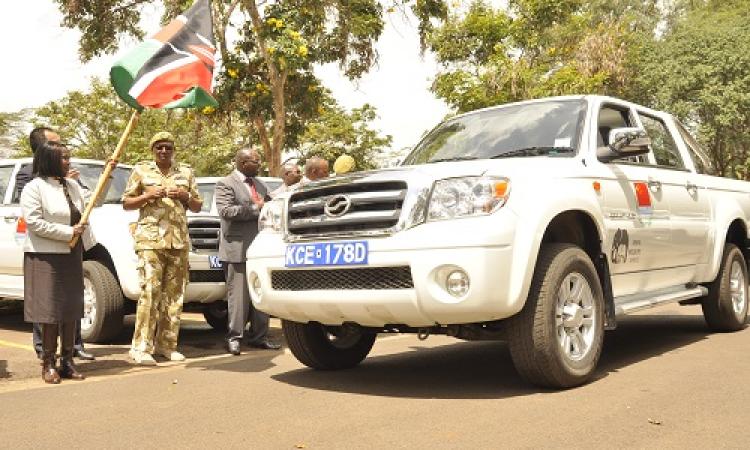 CHINA DONATES 18 VEHICLES AND ASSORTED EQUIPMENT TO KWS